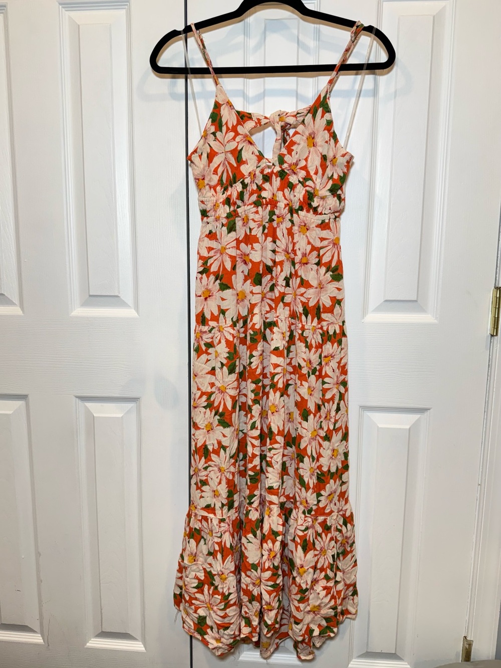 Angie Orange, Pink and Green Floral Sundress
